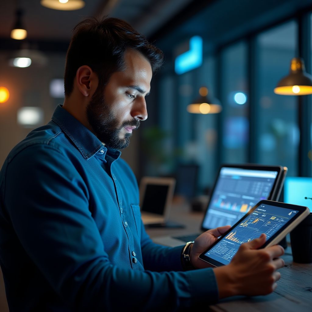 Persona revisando precio de criptomonedas en Argentina